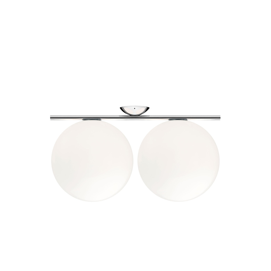 IC Lights C/W2 Double Tak/Vägglampa Chrome