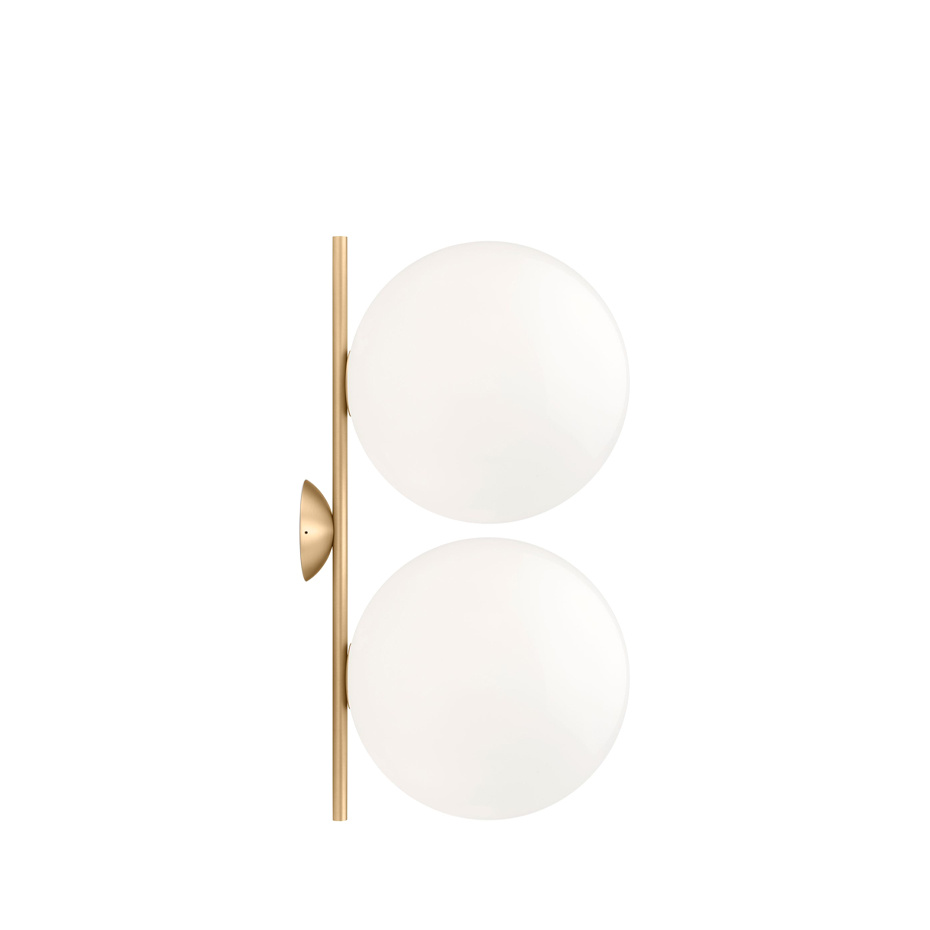 IC Lights C/W2 Double Tak/Vägglampa Brushed Brass