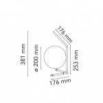 IC Lights T1 Low Bordslampa Matt Black IC Lights T1 Low Bordslampa Matt Black