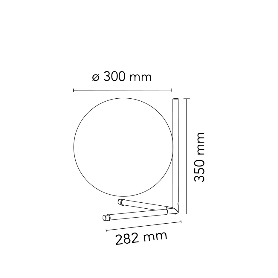 IC Lights T2 Bordslampa Brushed Brass