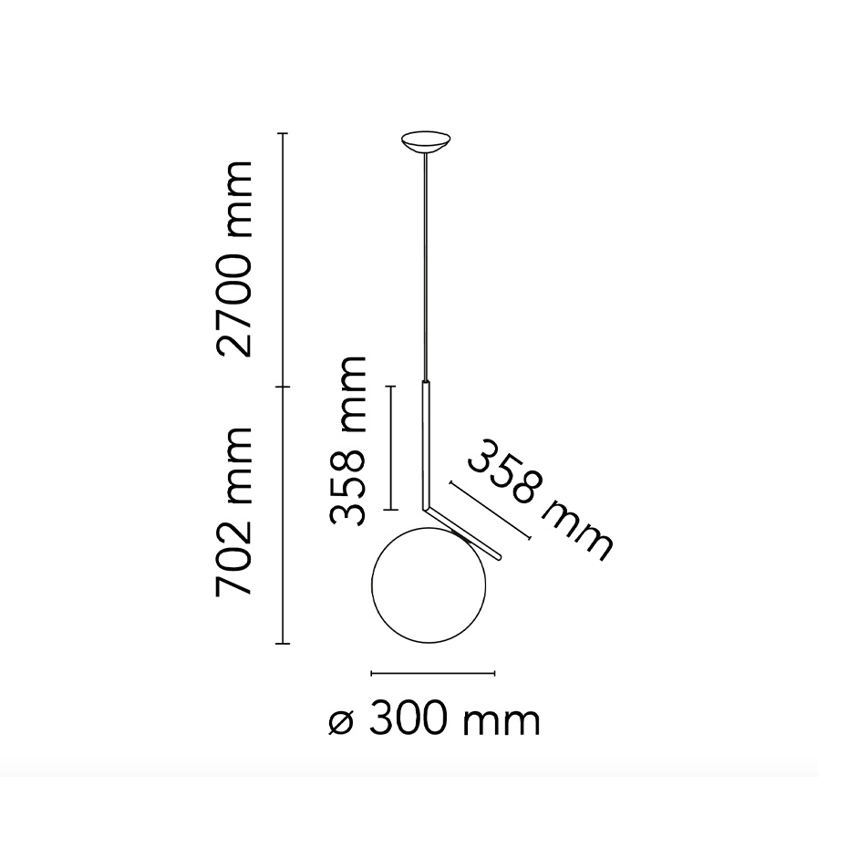 IC Lights S2 Pendel Brushed Brass