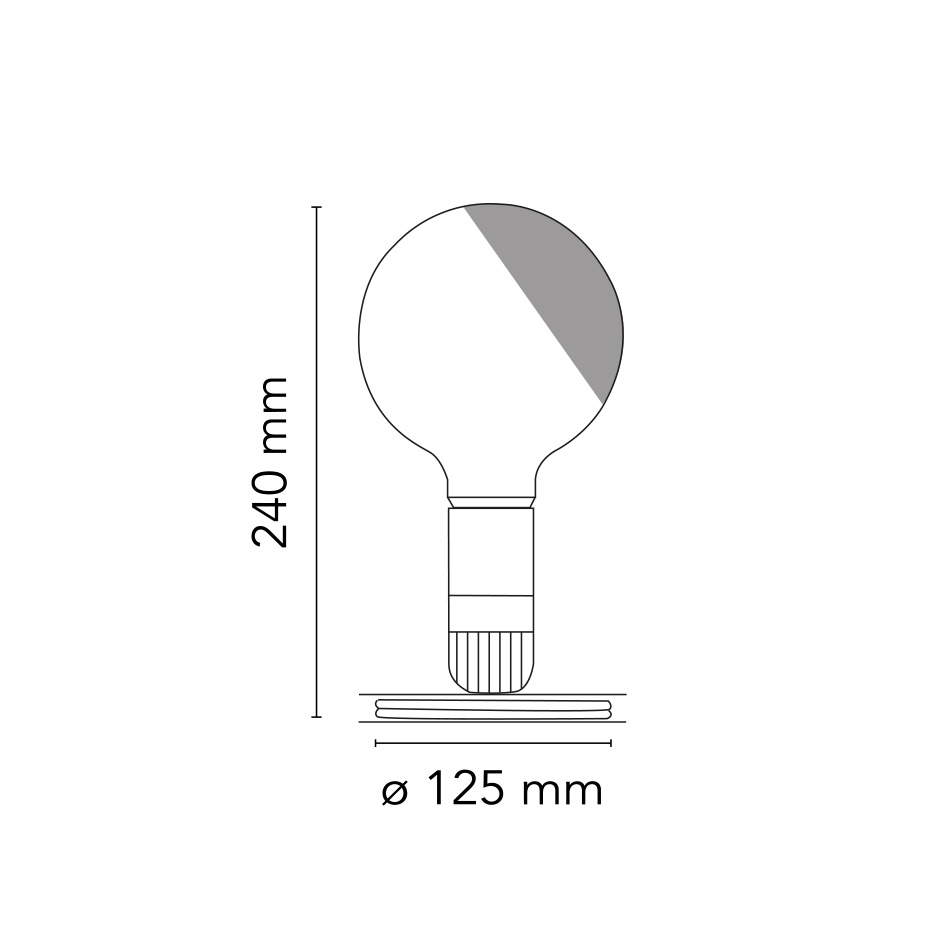 Lampadina LED Bordslampa Black