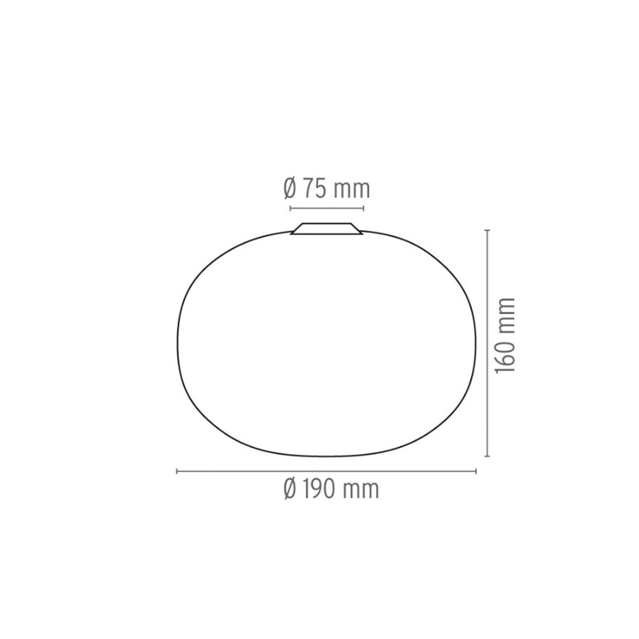 Glo-Ball Zero Taklampa/Vägglampa