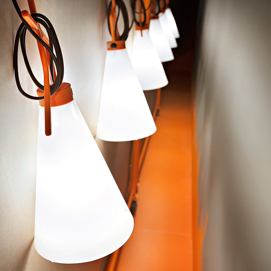 Mayday Bordslampa/Golvlampa Orange
