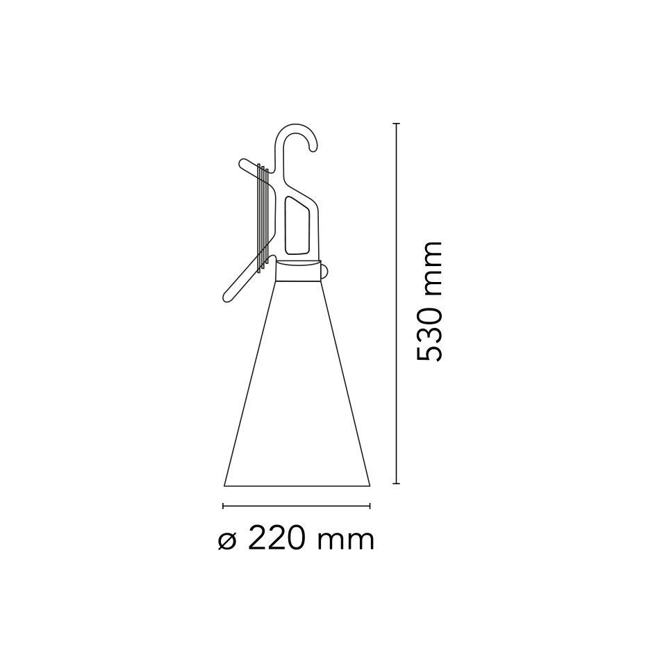 Mayday Bordslampa/Golvlampa Black