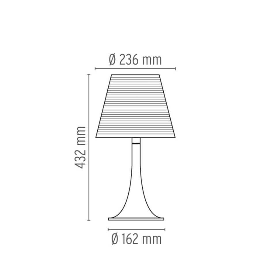 Miss K Bordslampa Silver