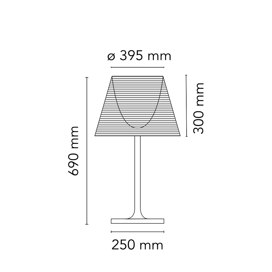 Ktribe T2 Bordslampa Transparent