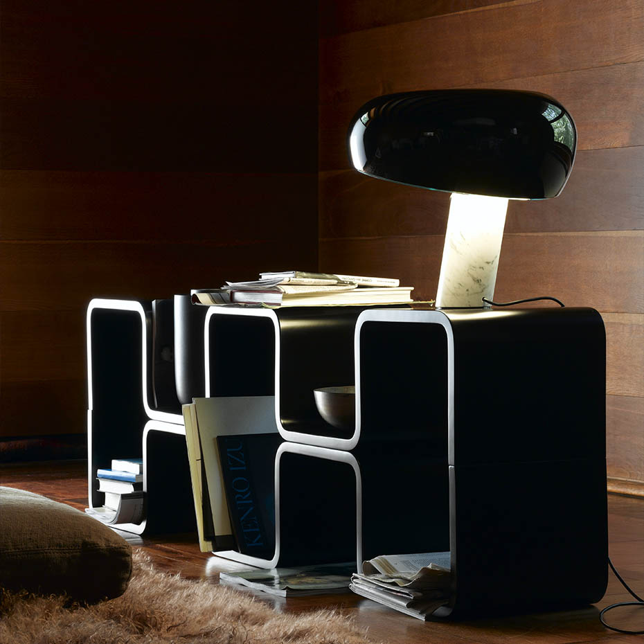 Snoopy Bordslampa Black