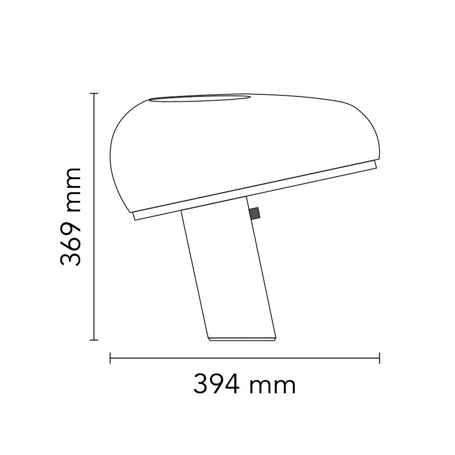 Snoopy Bordslampa Orange