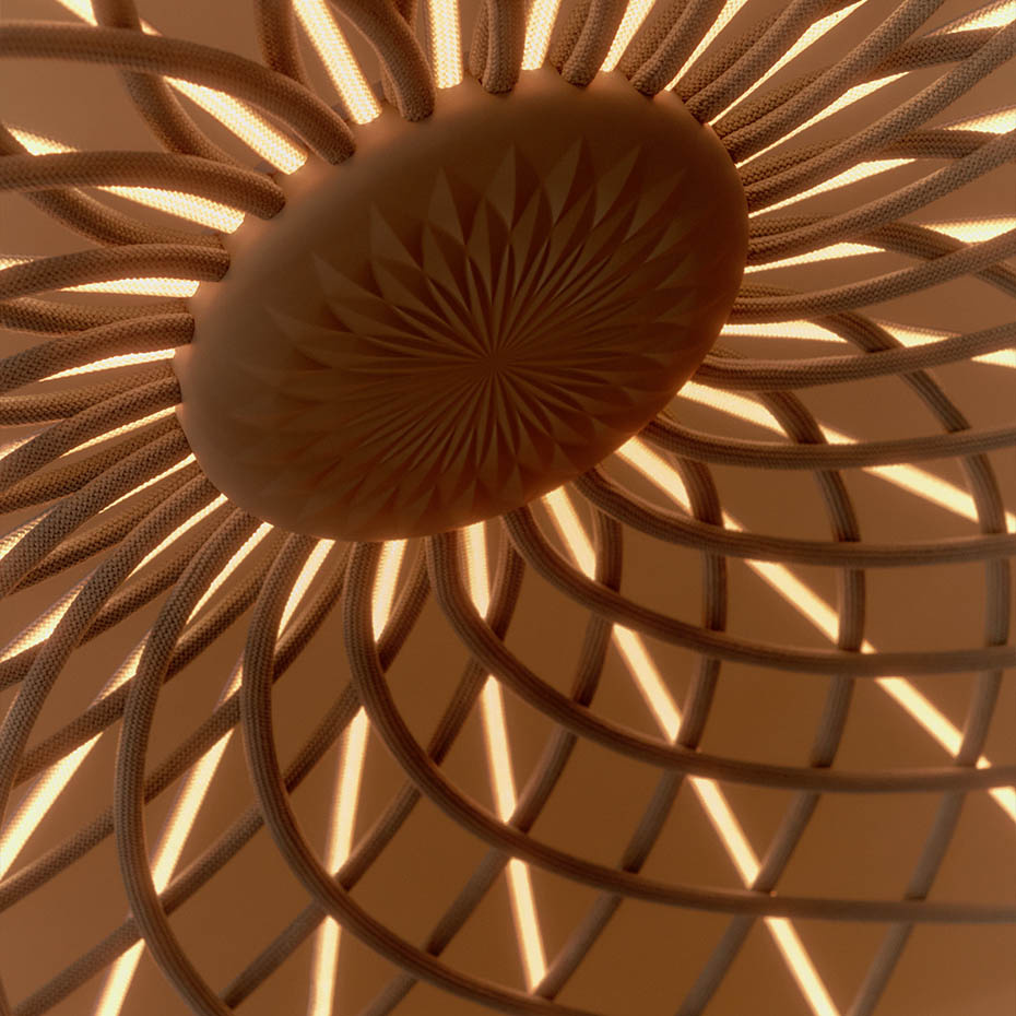 Skynest Motion Golvlampa Almond