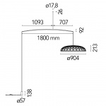Skynest Motion Golvlampa Brick Red Skynest Motion Golvlampa Brick Red
