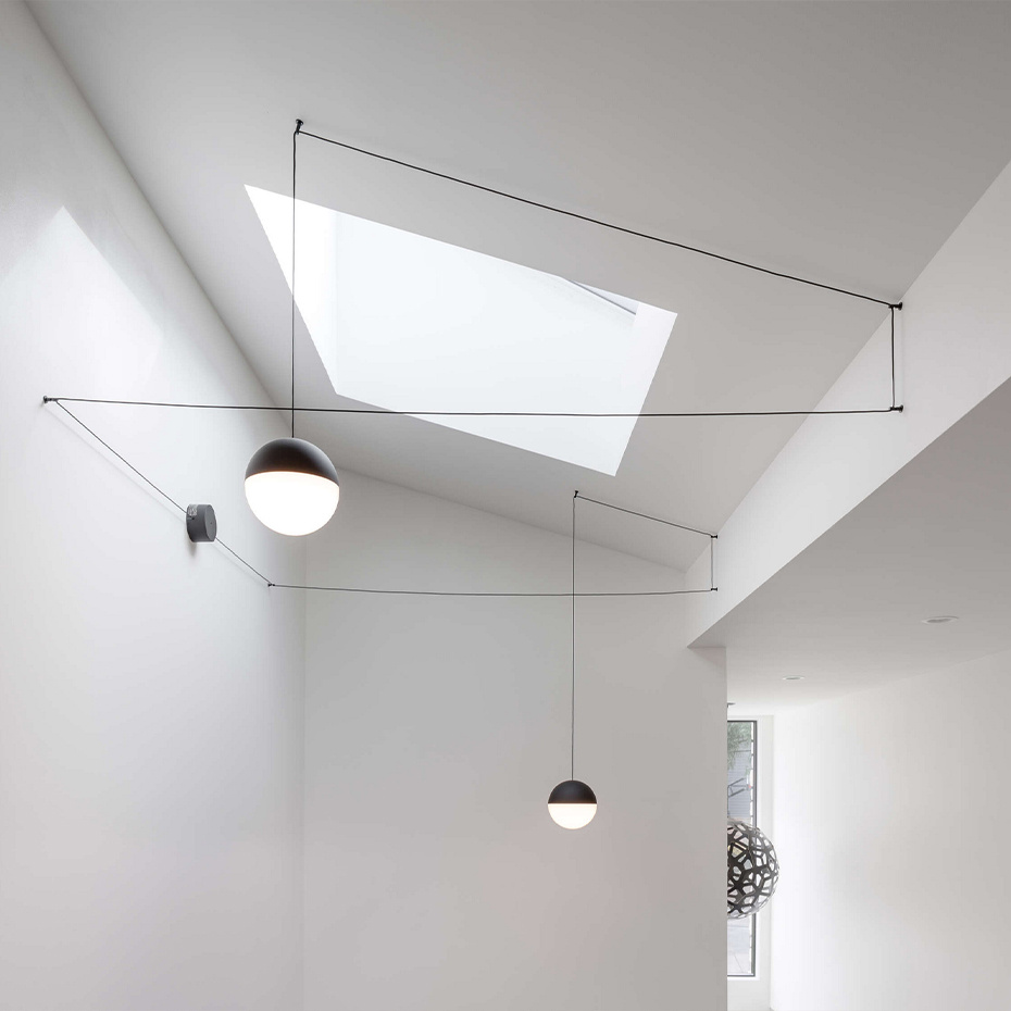 String Light Sphere Pendel 12 Meter App Control Black