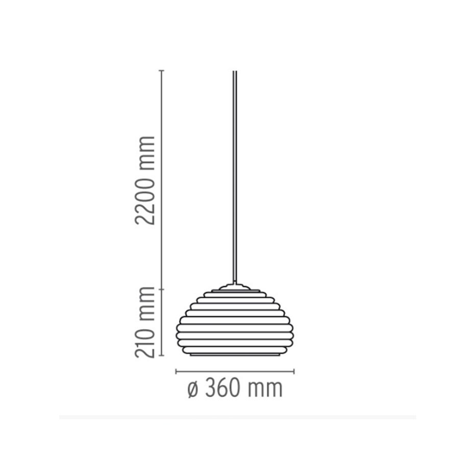 Splügen Bräu Pendel Aluminium