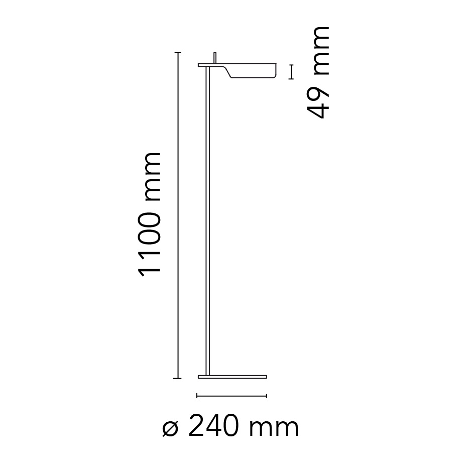 Tab F LED Golvlampa White