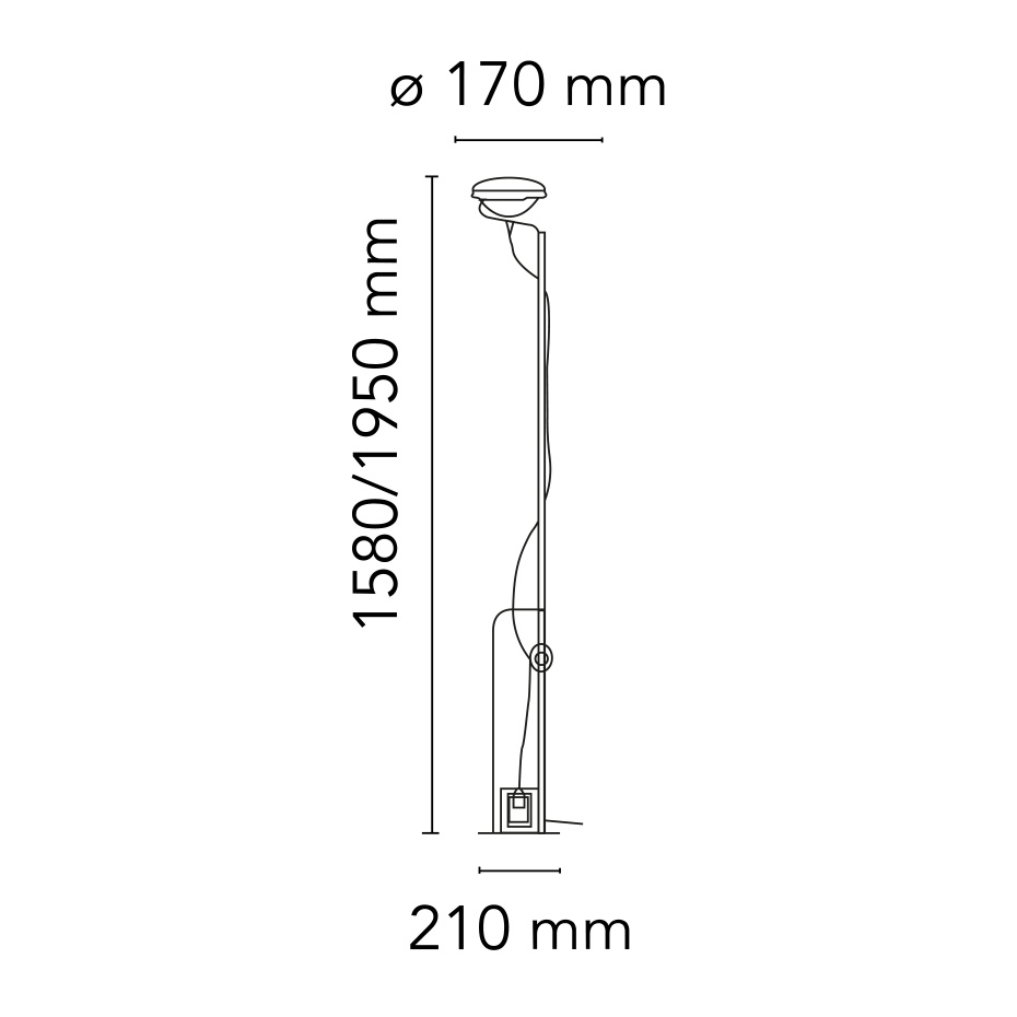 Toio LED Golvlampa White