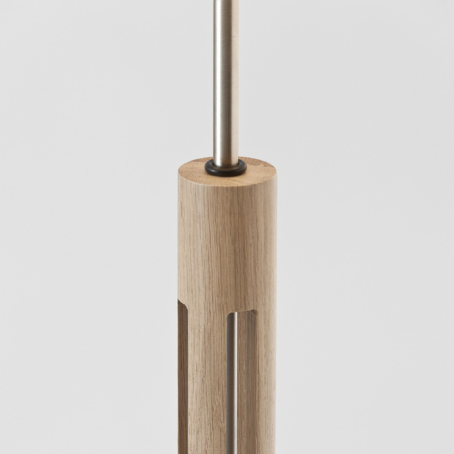 FAD Golvlampa Natural Oak/White Linen