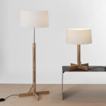 FAD Golvlampa Natural Oak/White Linen FAD Golvlampa Natural Oak/White Linen