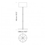 FAD Fija Golvlampa Natural Oak/White Linen FAD Fija Golvlampa Natural Oak/White Linen