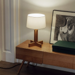 FAD Bordslampa Natural Oak/White Linen FAD Bordslampa Natural Oak/White Linen