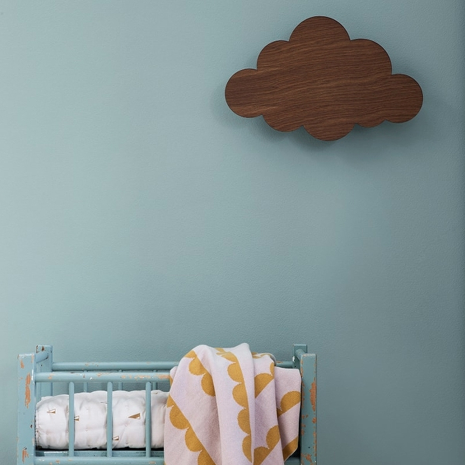 Cloud Lamp Vägglampa Oiled Oak