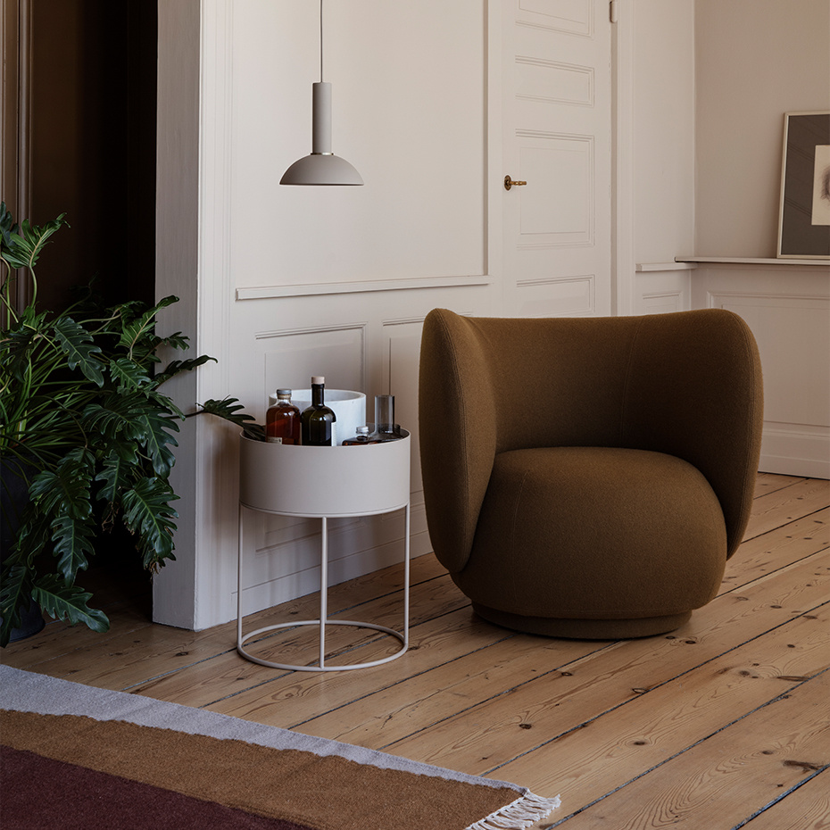 Plant Box Round Cashmere