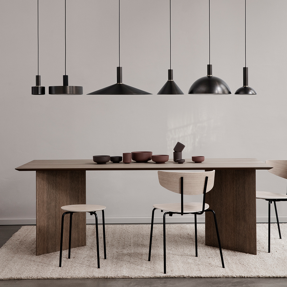 Collect Lampskärm Cone Black Brass