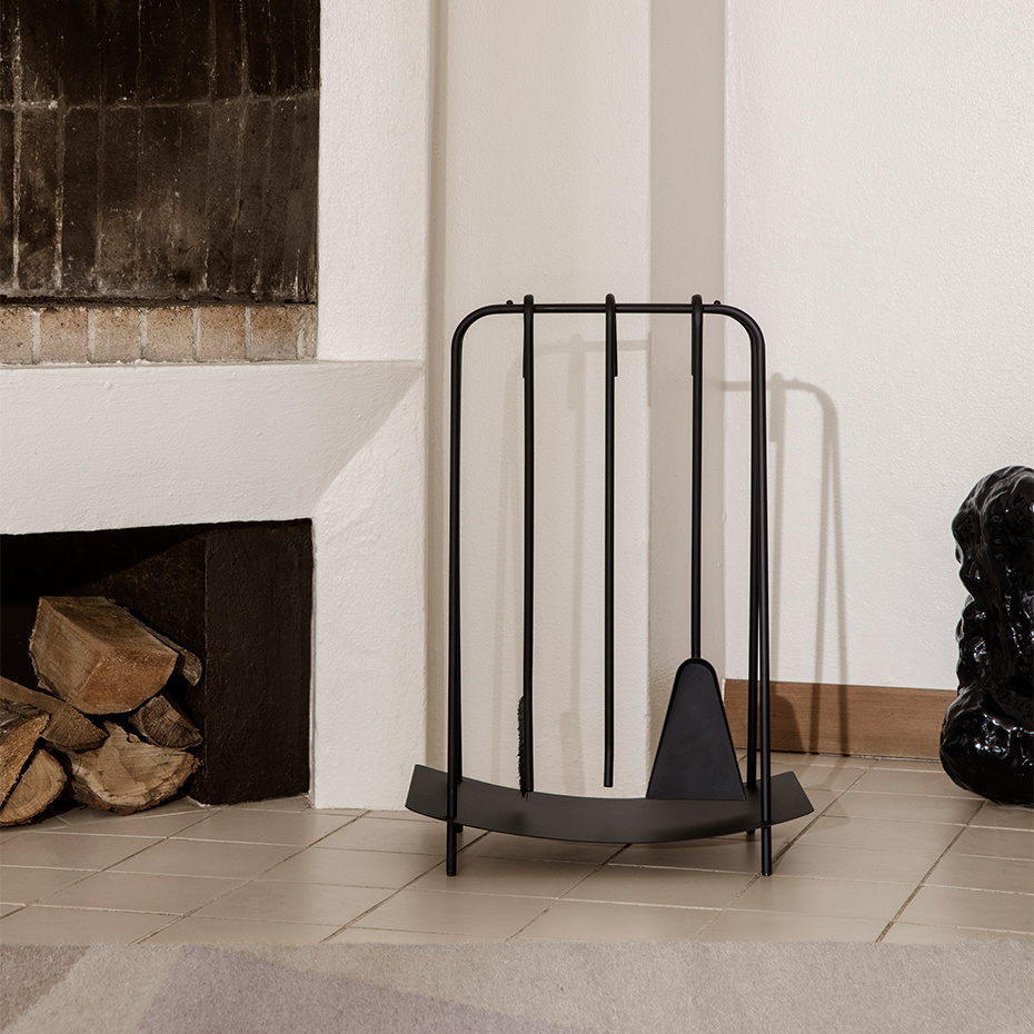 Port Fireplace Tools Black