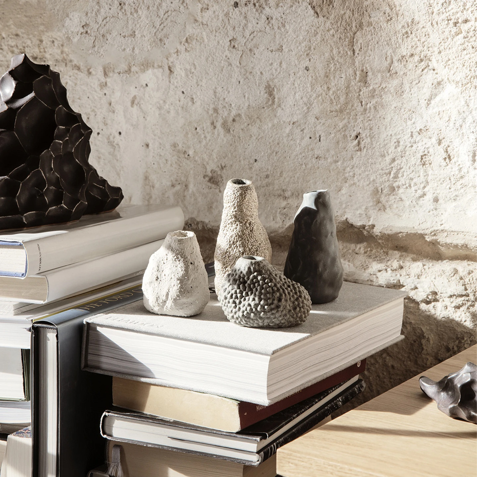 Vulca Mini Vase Off-White Stone
