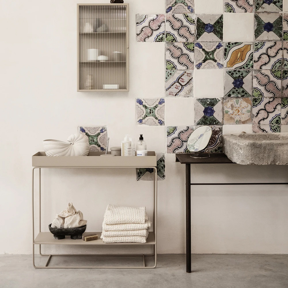 Plant Box Two-Tier Light Grey