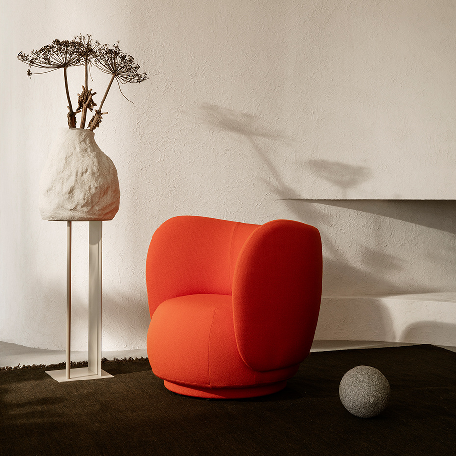 Vulca Vase Large Off-White Stone