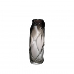 Water Swirl Vase Tall Smoked Grey