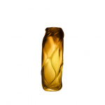 Water Swirl Vase Tall Amber