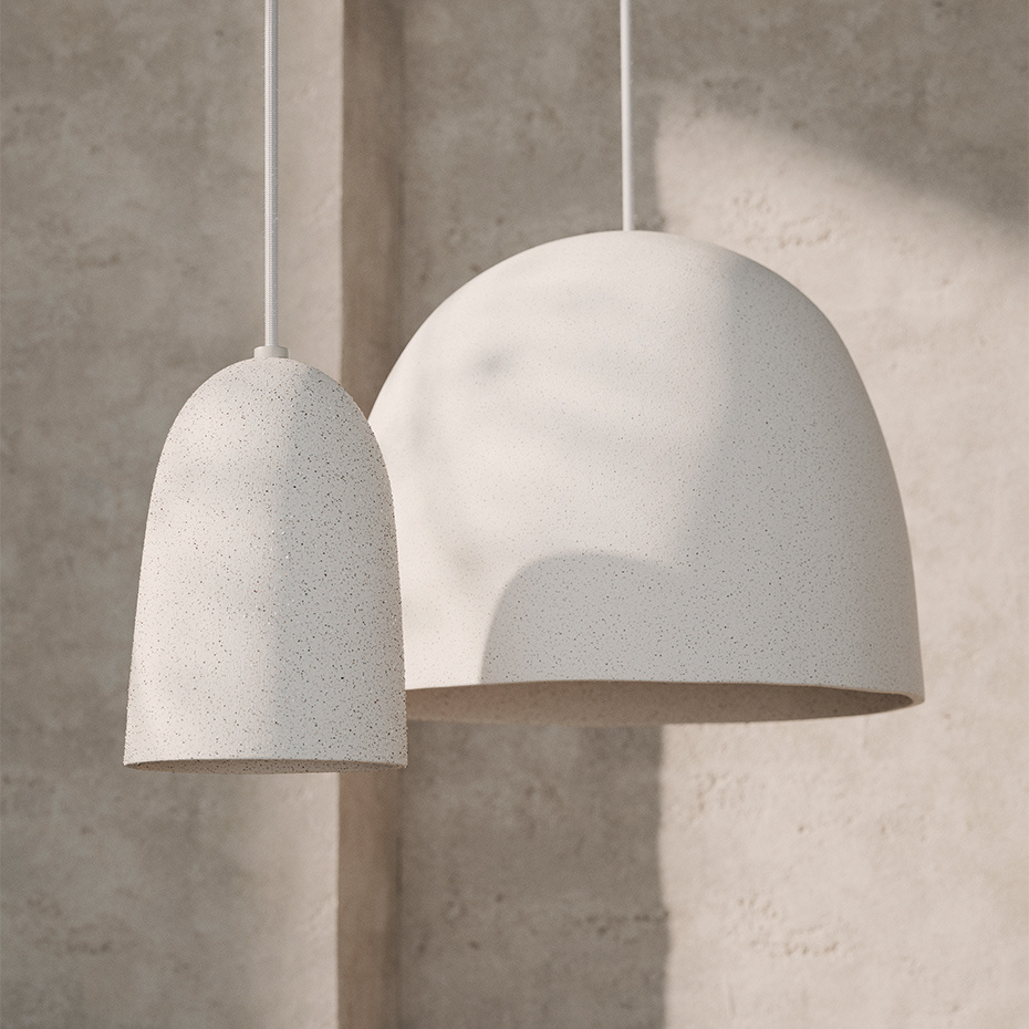 Speckle Pendel Small Off-White