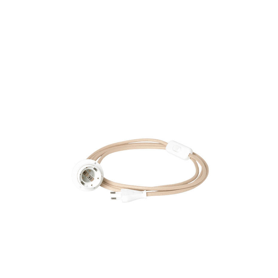 Fabric Cord Set Vägglampa Sand