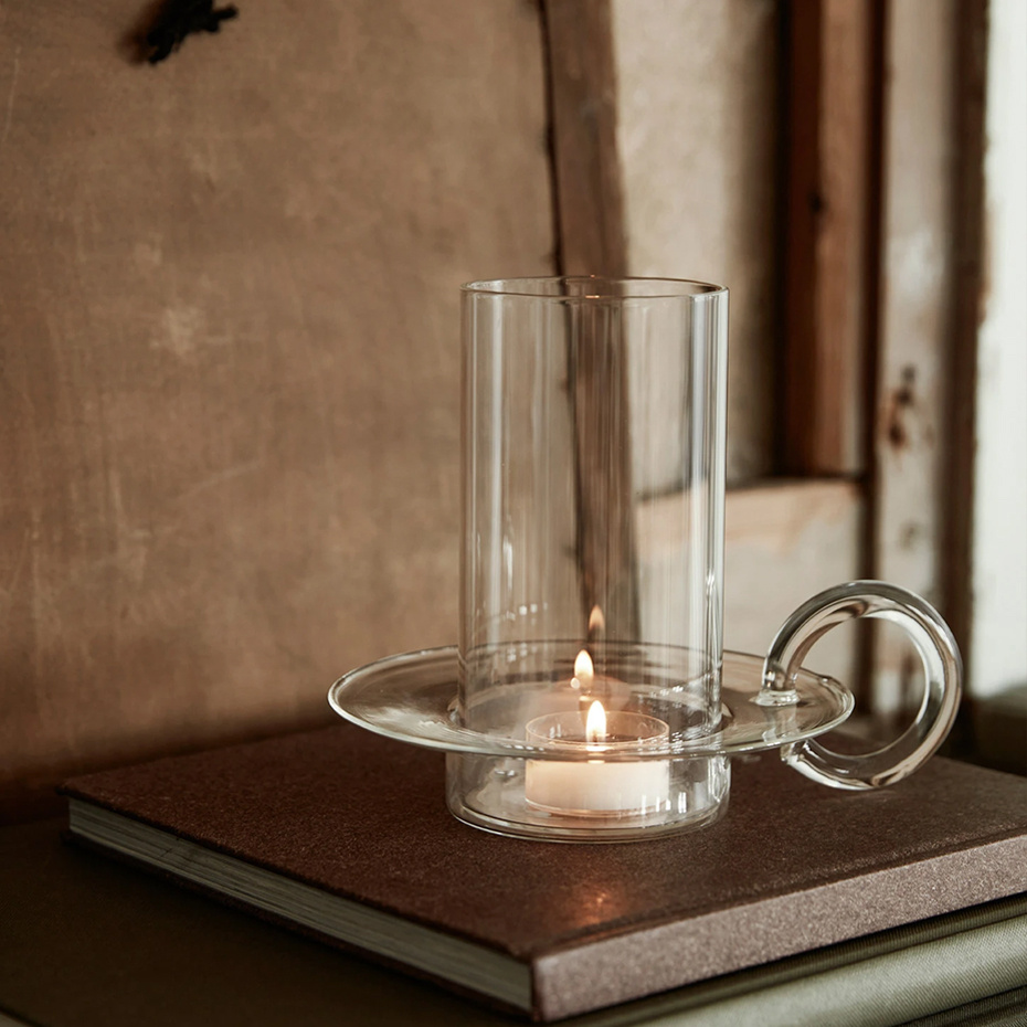 Luce Candle Holder Clear