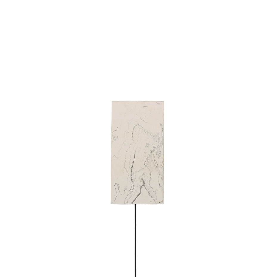 Argilla Rectangular Vägglampa Marble White