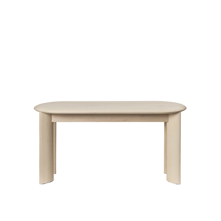 Bevel Bench White Oiled Beech