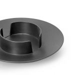 Block Candle Holder Black Brass Block Candle Holder Black Brass