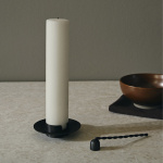 Block Candle Holder Black Brass Block Candle Holder Black Brass