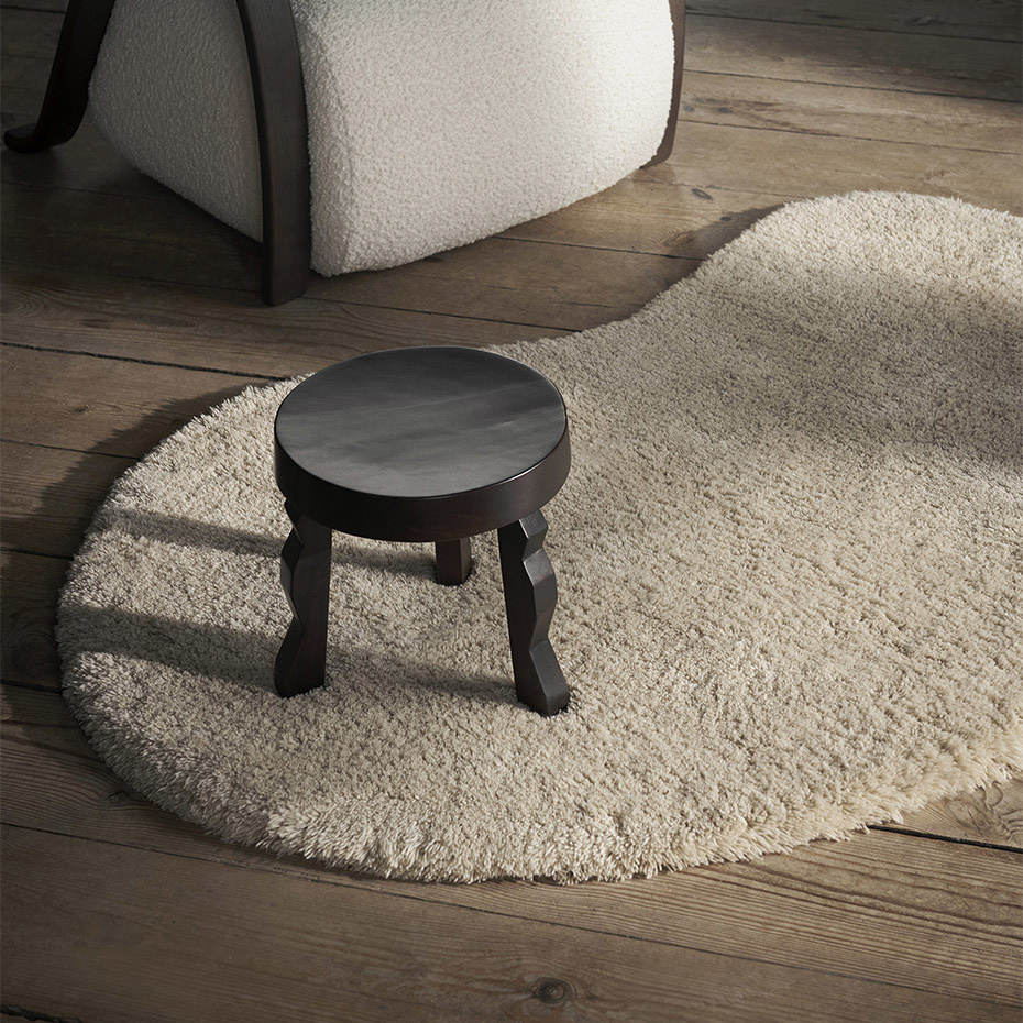 Faye Stool Dark Stained Mango