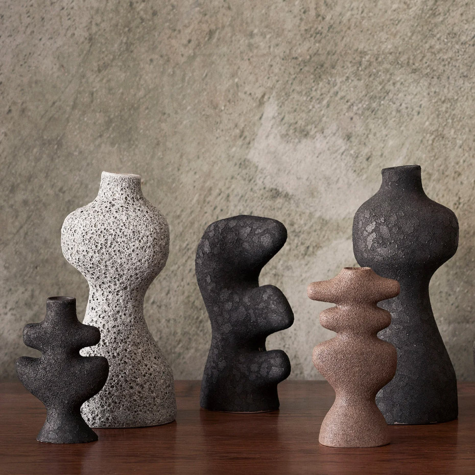 Yara Vase Medium Rustic Iron