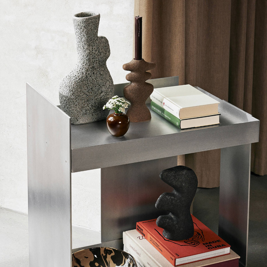 Yara Vase Large Grey Pumice