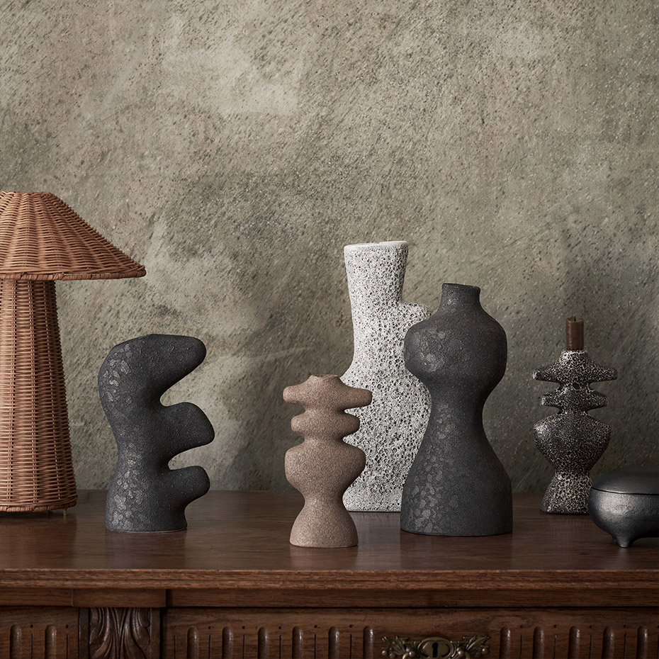 Yara Vase Large Grey Pumice