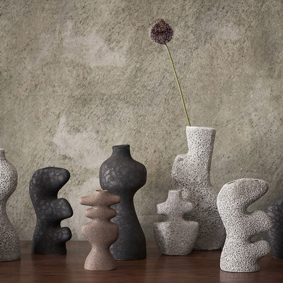 Yara Vase Small Rustic Iron