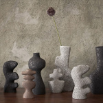 Yara Candle Holder Medium Grey Pumice Yara Candle Holder Medium Grey Pumice