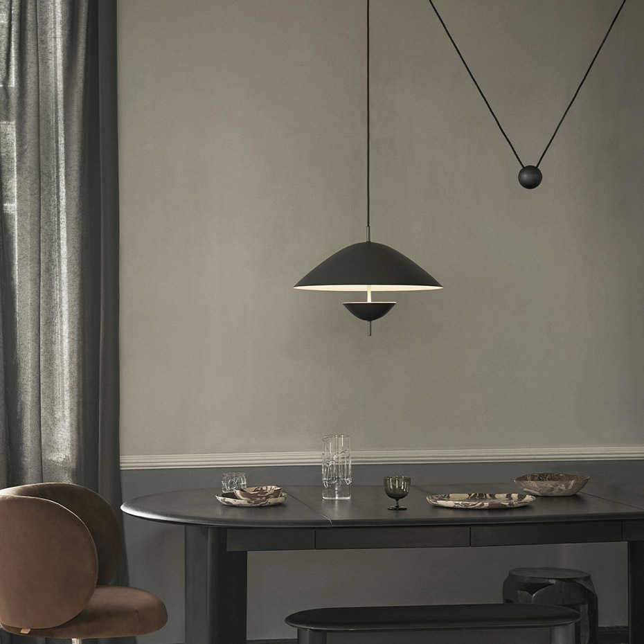 Lod Pendel Blackened Iron