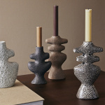 Yara Candle Holder Large Brown Spot Yara Candle Holder Large Brown Spot