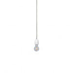 Fabric Cord Set Pendel Dark Cashmere/Ceramic Socket 4m Fabric Cord Set Pendel Dark Cashmere/Ceramic Socket 4m