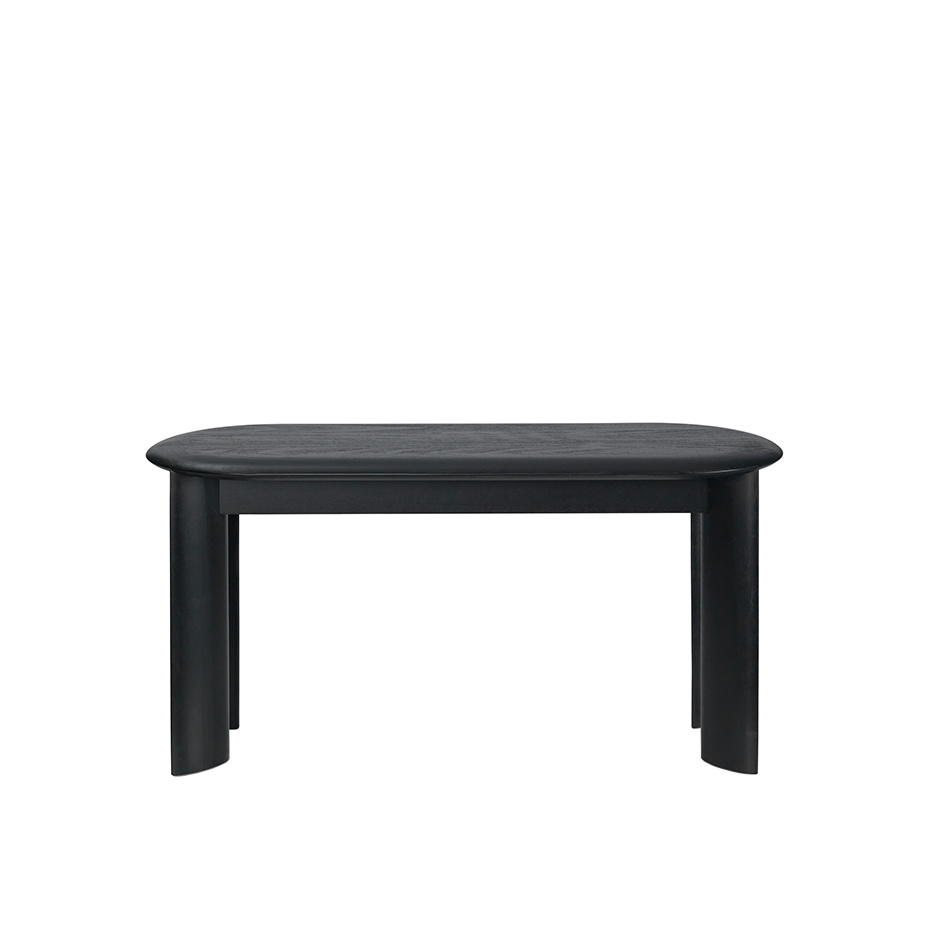 Bevel Bench Black Oiled Beech