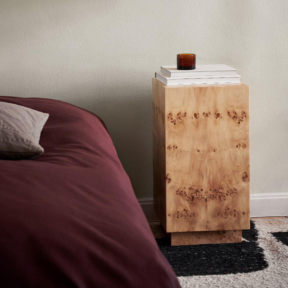 Burl Side Table Natural